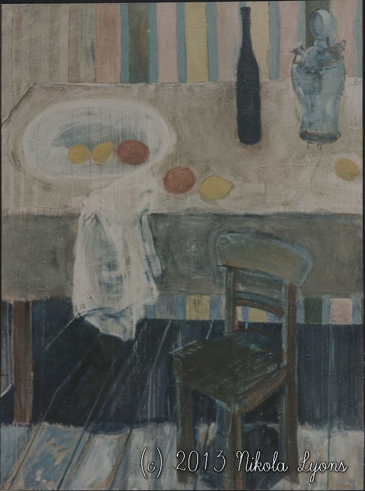 Nikola Lyons: Table With Stripes_I